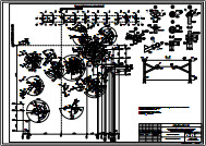 Пример оформления чертежей КМД. Монтажная схема опор горок.